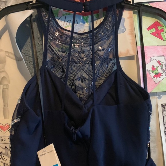 Navy blue homecoming dress - Picture 2 of 3